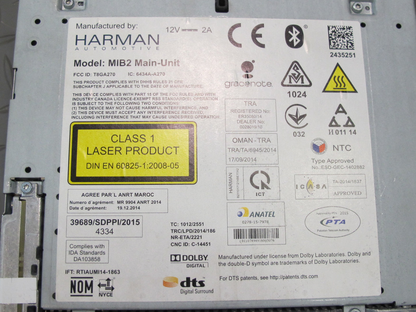 17-18 Porsche Panamera 971 Radio CD Player Receiver Computer Head Unit