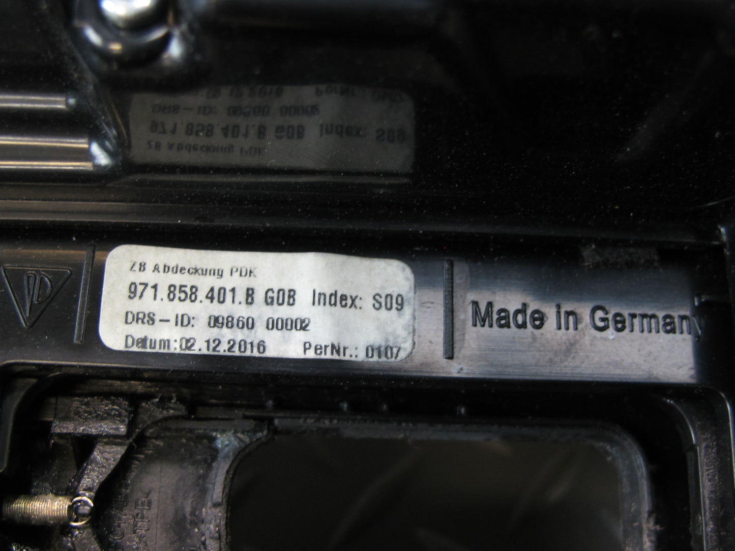 17-23 Porsche Panamera 971 A/C Heater Climate Control Switch Panel 971919611D