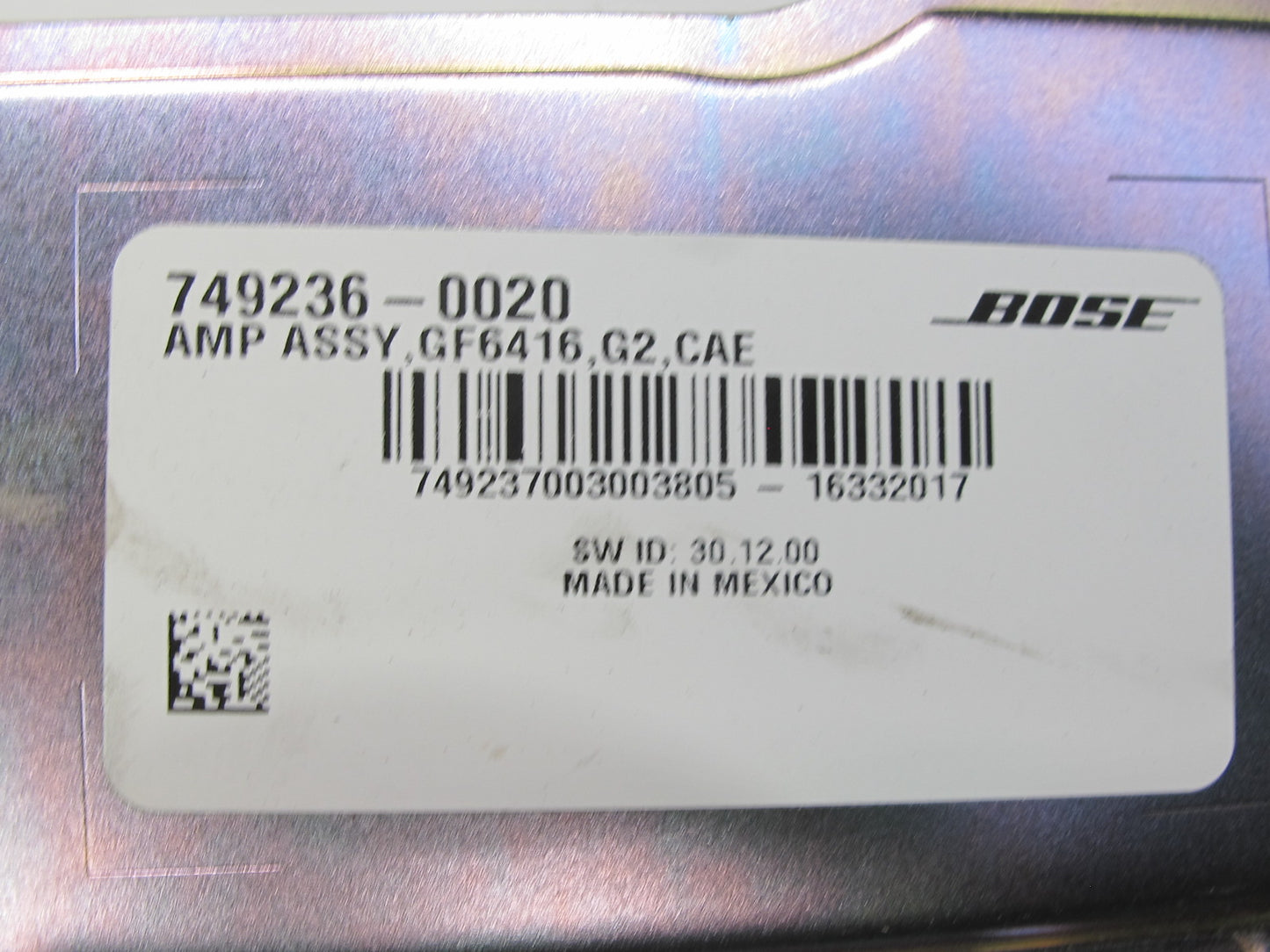 17-18 Porsche Panamera 971 Bose Audio Radio Amplifier AMP 971035223E