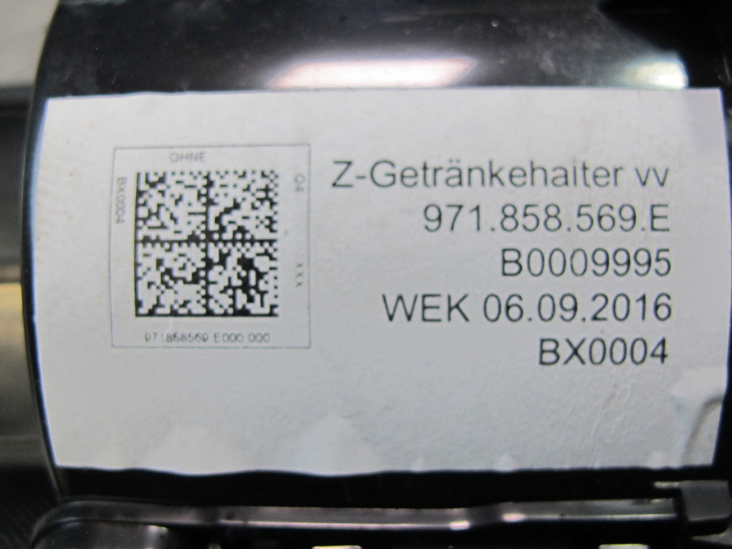 17-18 Porsche Panamera 971 Rear Left & Right Center Console CUP Holder Set of 2