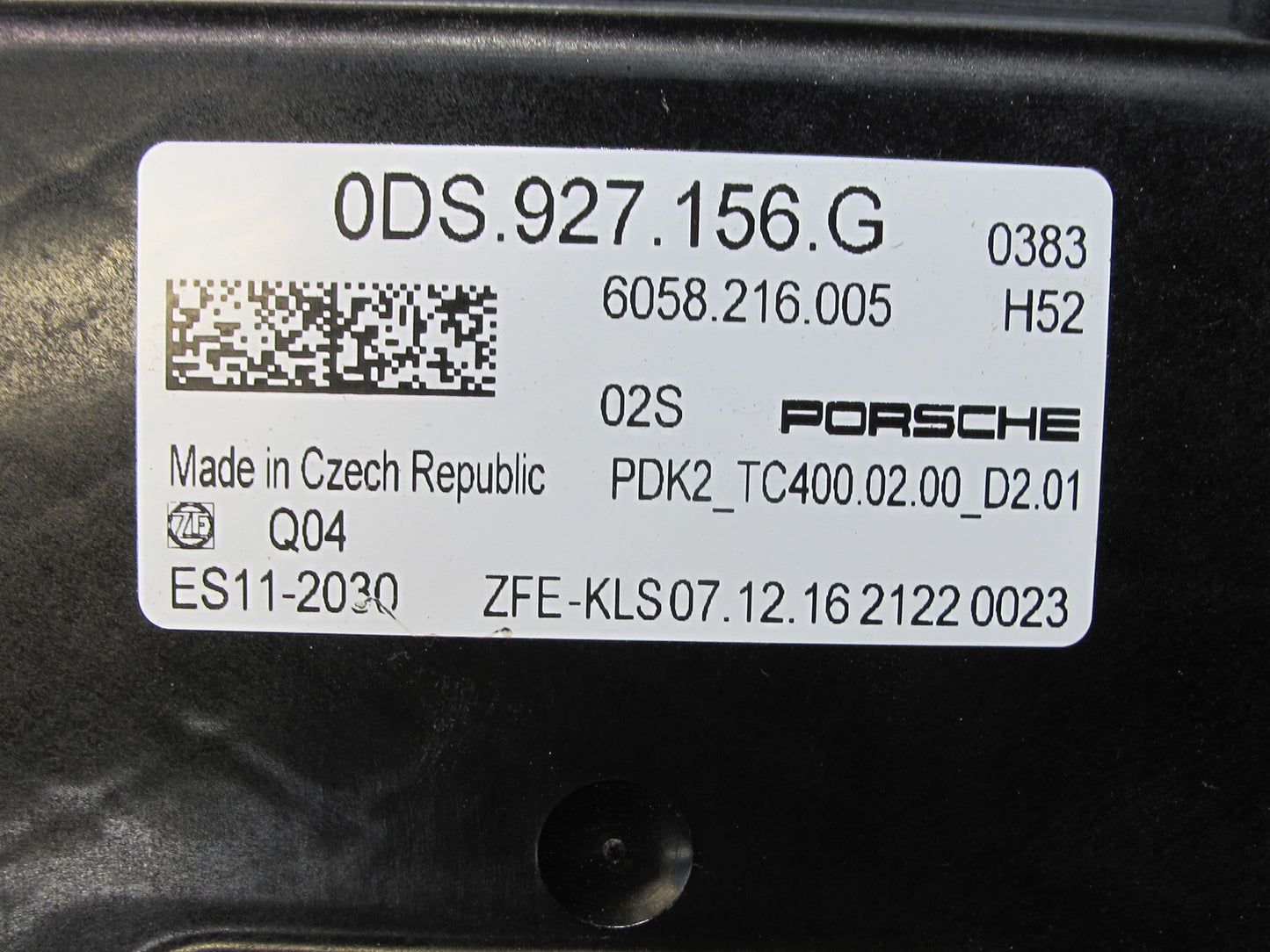 17-23 Porsche Panamera 971 Automatic Transmission Control Module 0DS927156G