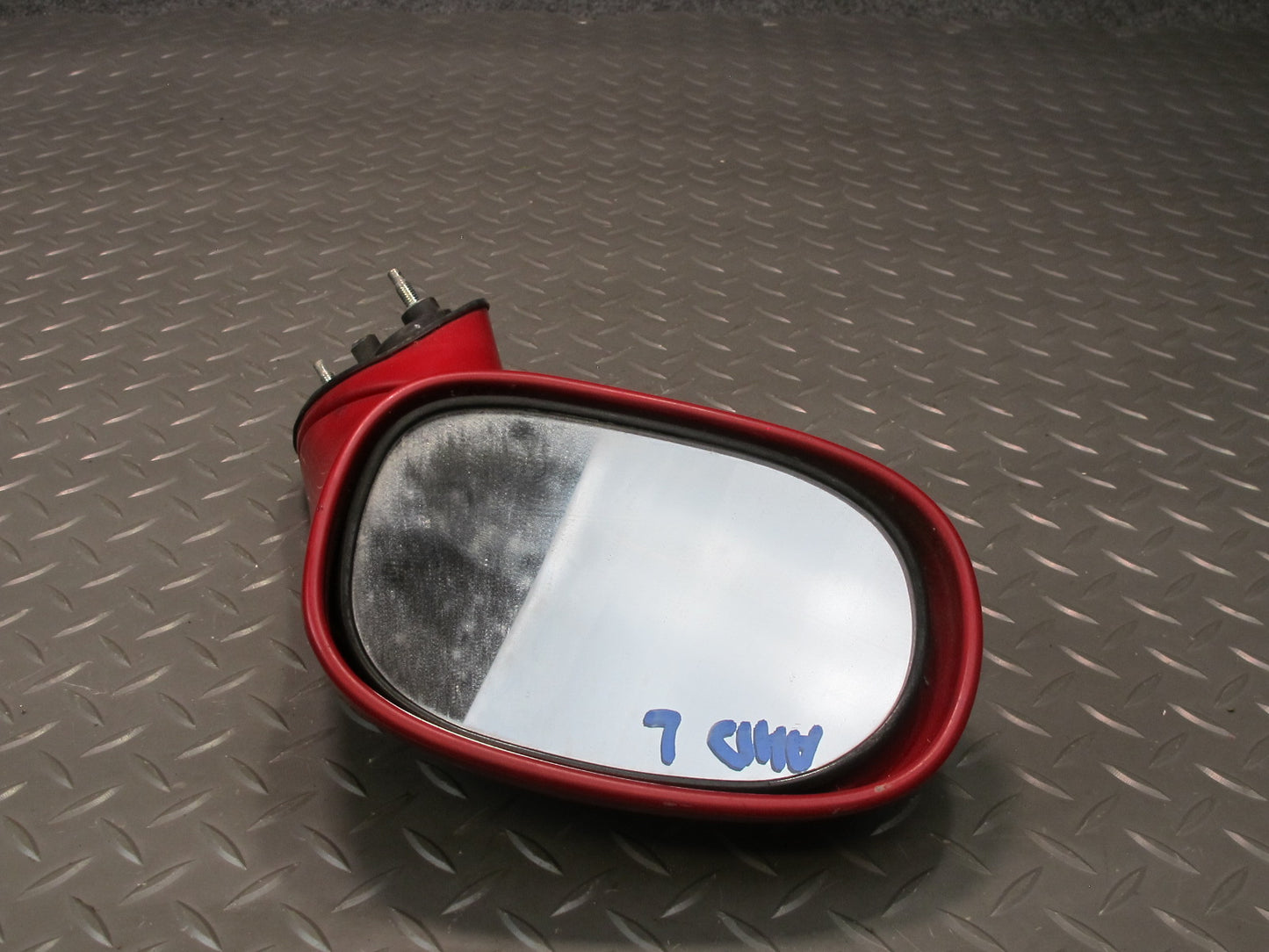 93-97 Honda DEL SOL S EH6 Left Driver Door Exterior Manual Mirror Milano RED OEM