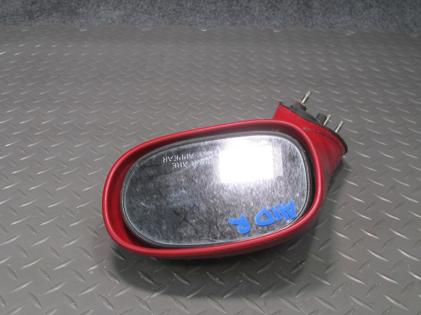 93-97 Honda DEL SOL S Right Passenger Door Exterior Manual Mirror Milano RED OEM