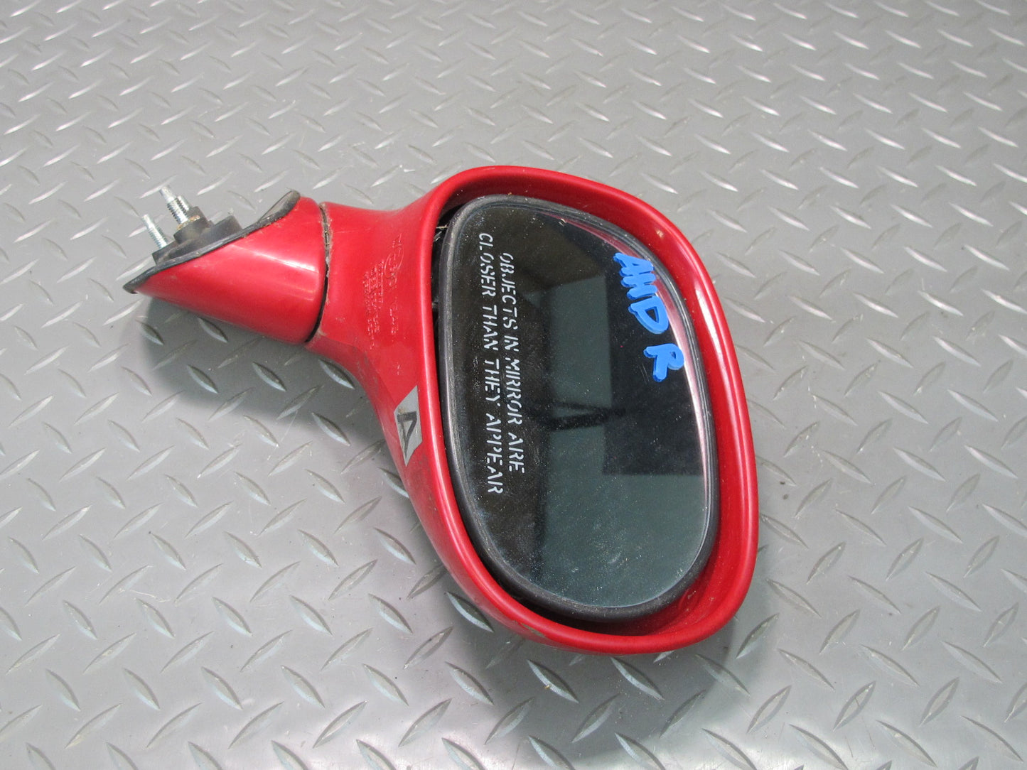 93-97 Honda DEL SOL S Right Passenger Door Exterior Manual Mirror Milano RED OEM