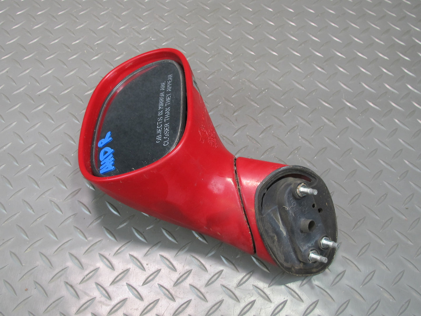 93-97 Honda DEL SOL S Right Passenger Door Exterior Manual Mirror Milano RED OEM