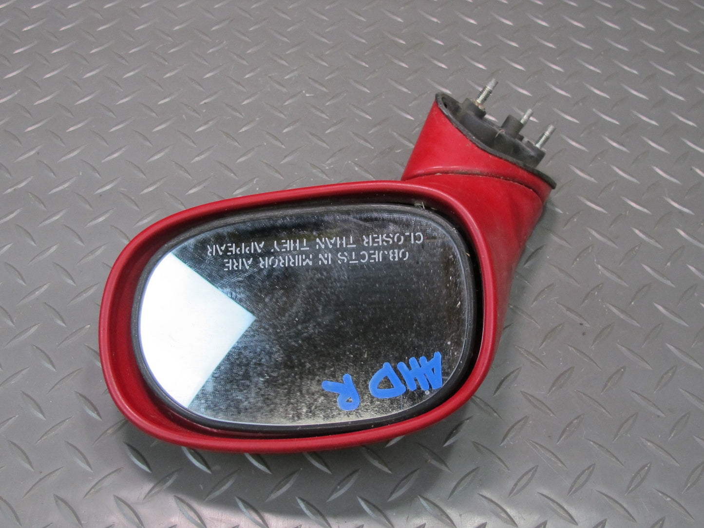 93-97 Honda DEL SOL S Right Passenger Door Exterior Manual Mirror Milano RED OEM