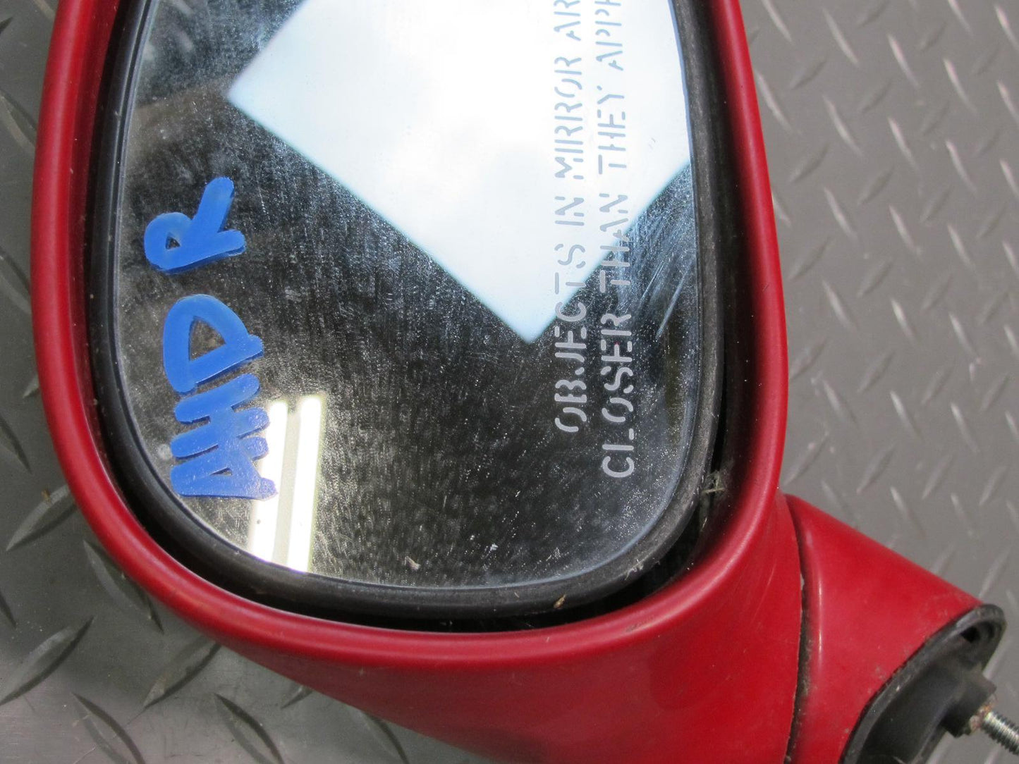 93-97 Honda DEL SOL S Right Passenger Door Exterior Manual Mirror Milano RED OEM