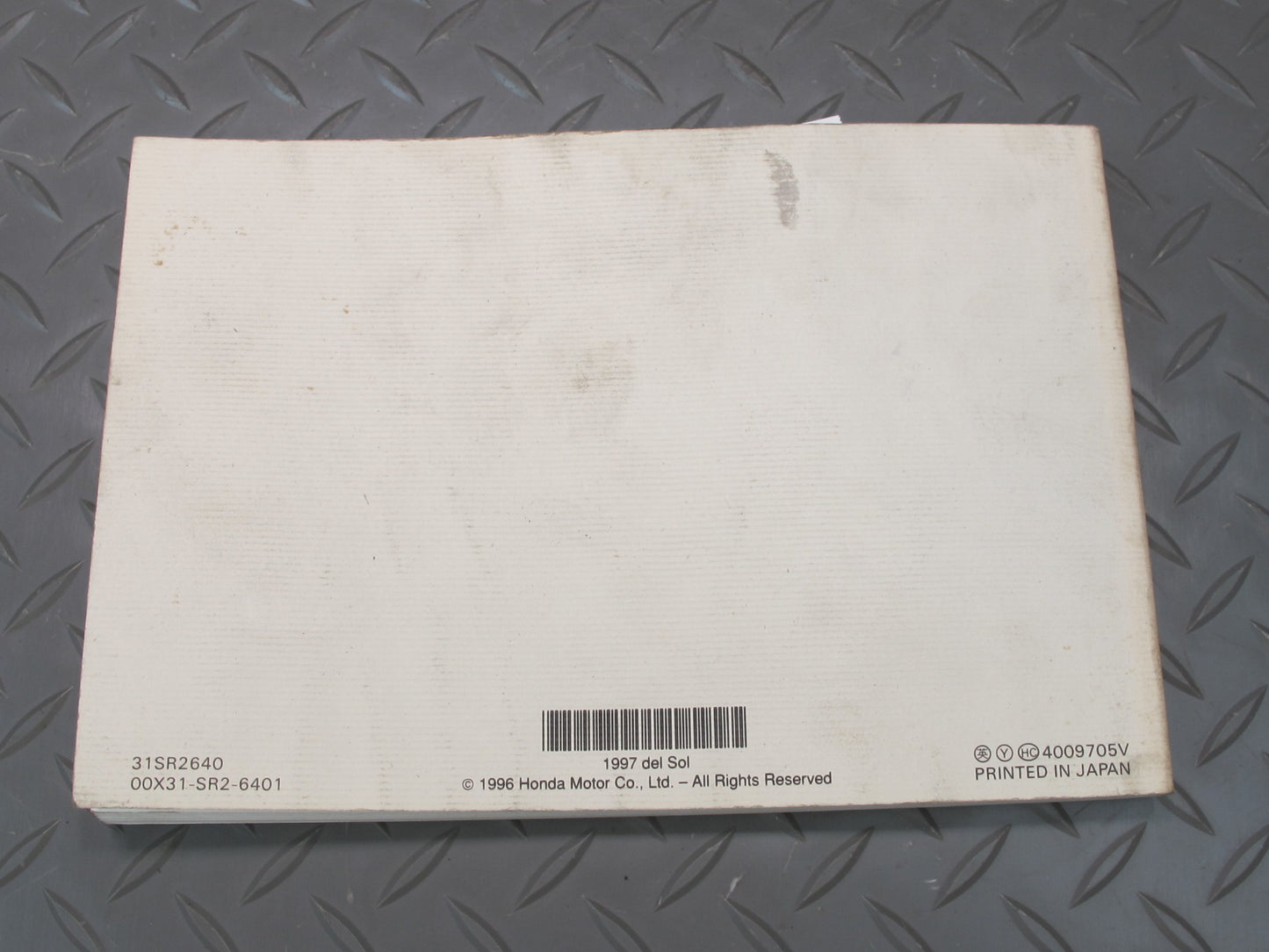 1997 Honda DEL SOL EH6 Owner User Operator Guide Manual Book Set OEM