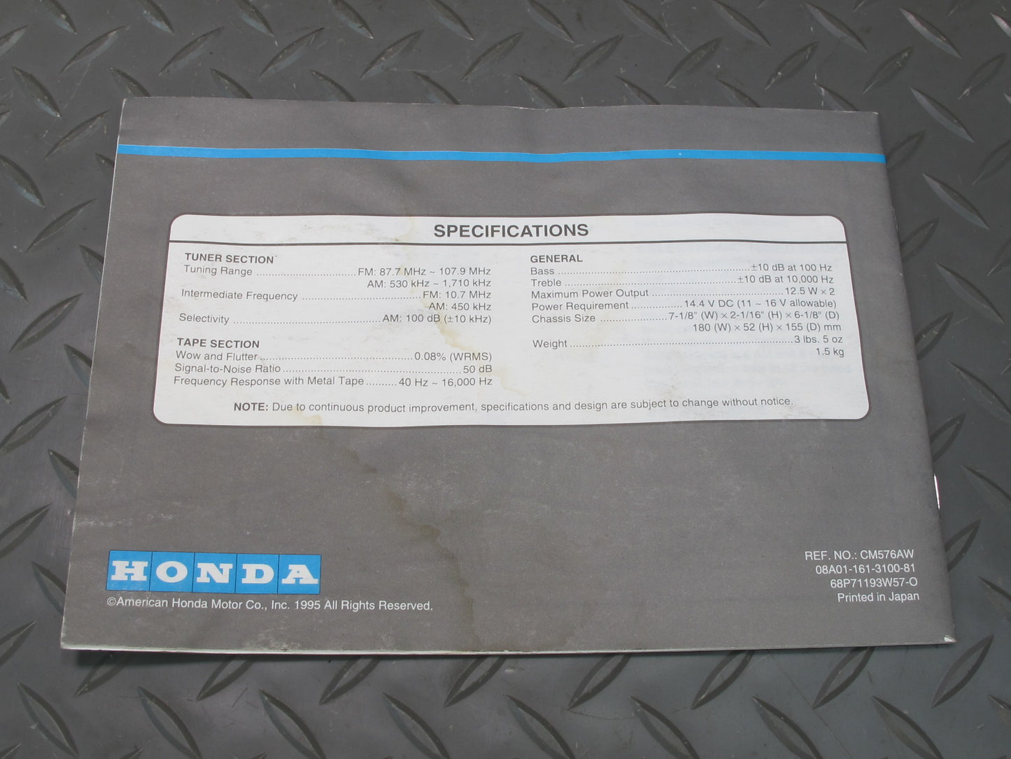 1997 Honda DEL SOL EH6 Owner User Operator Guide Manual Book Set OEM
