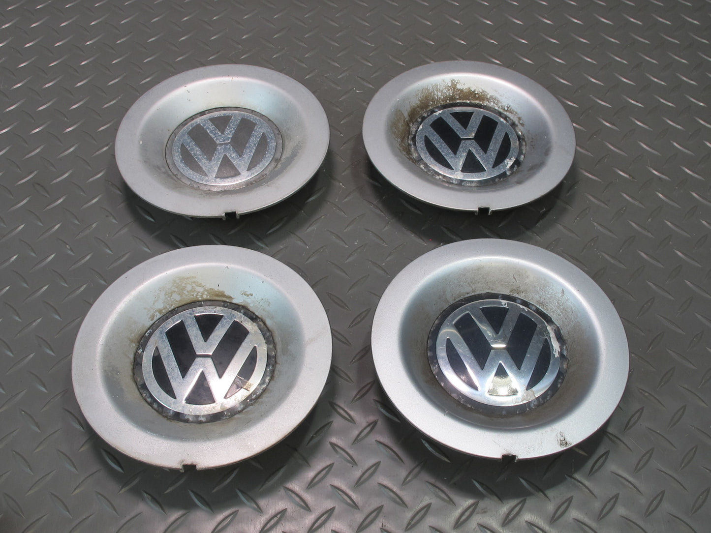 99-03 VW Eurovan T4 Set of 4 Front & Rear Wheel Hub Center Cap Cover OEM