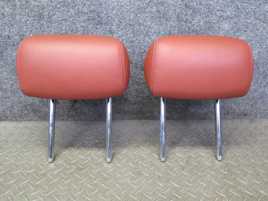 08-13 BMW E92 M3 Coupe Set of 2 Rear Left & Right Seat Leather Headrest OEM