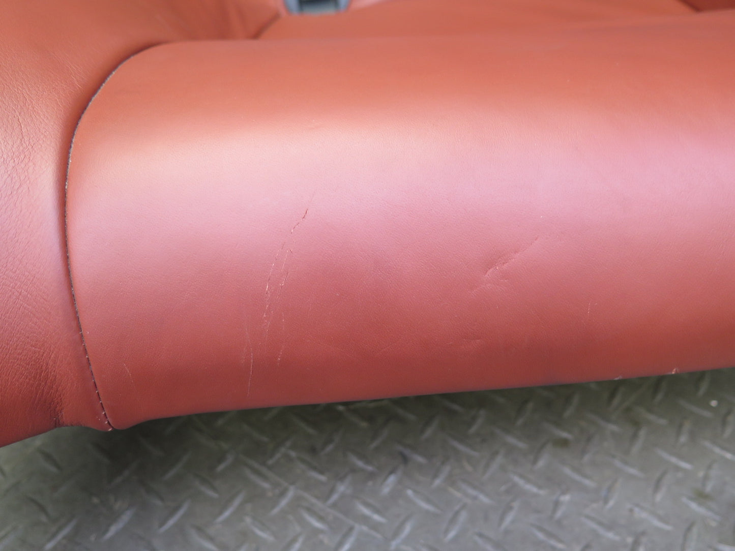 08-13 BMW E92 M3 Coupe Rear Right Seat Lower Leather Cushion RED OEM