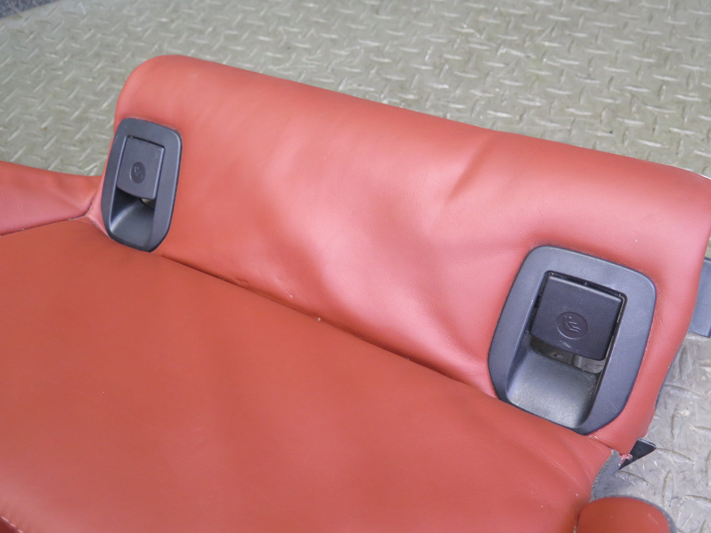 08-13 BMW E92 M3 Coupe Rear Right Seat Lower Leather Cushion RED OEM