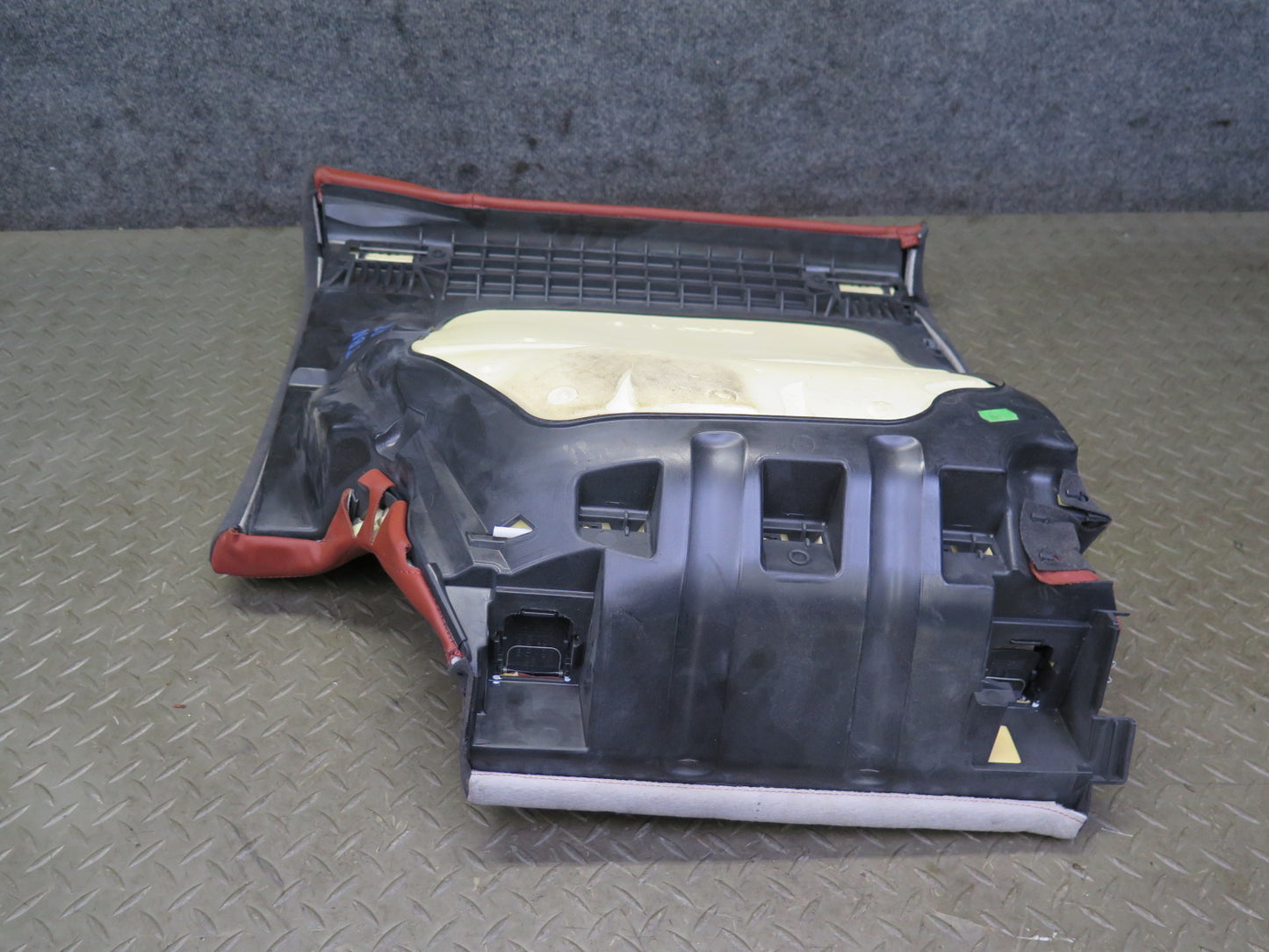 08-13 BMW E92 M3 Coupe Rear Right Seat Lower Leather Cushion RED OEM