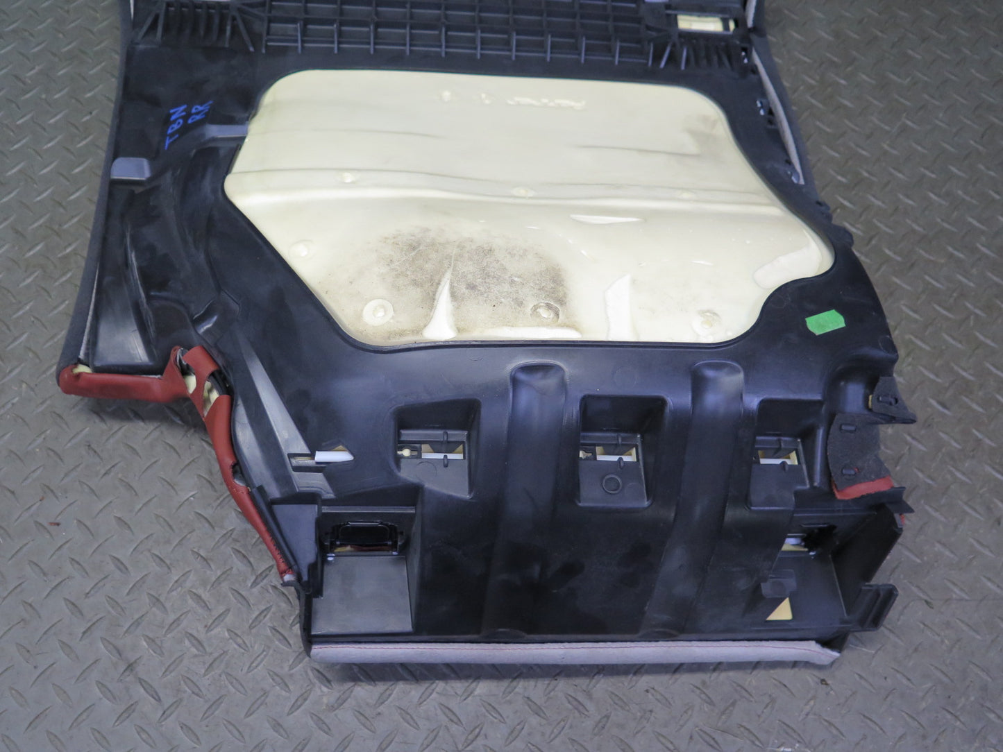 08-13 BMW E92 M3 Coupe Rear Right Seat Lower Leather Cushion RED OEM