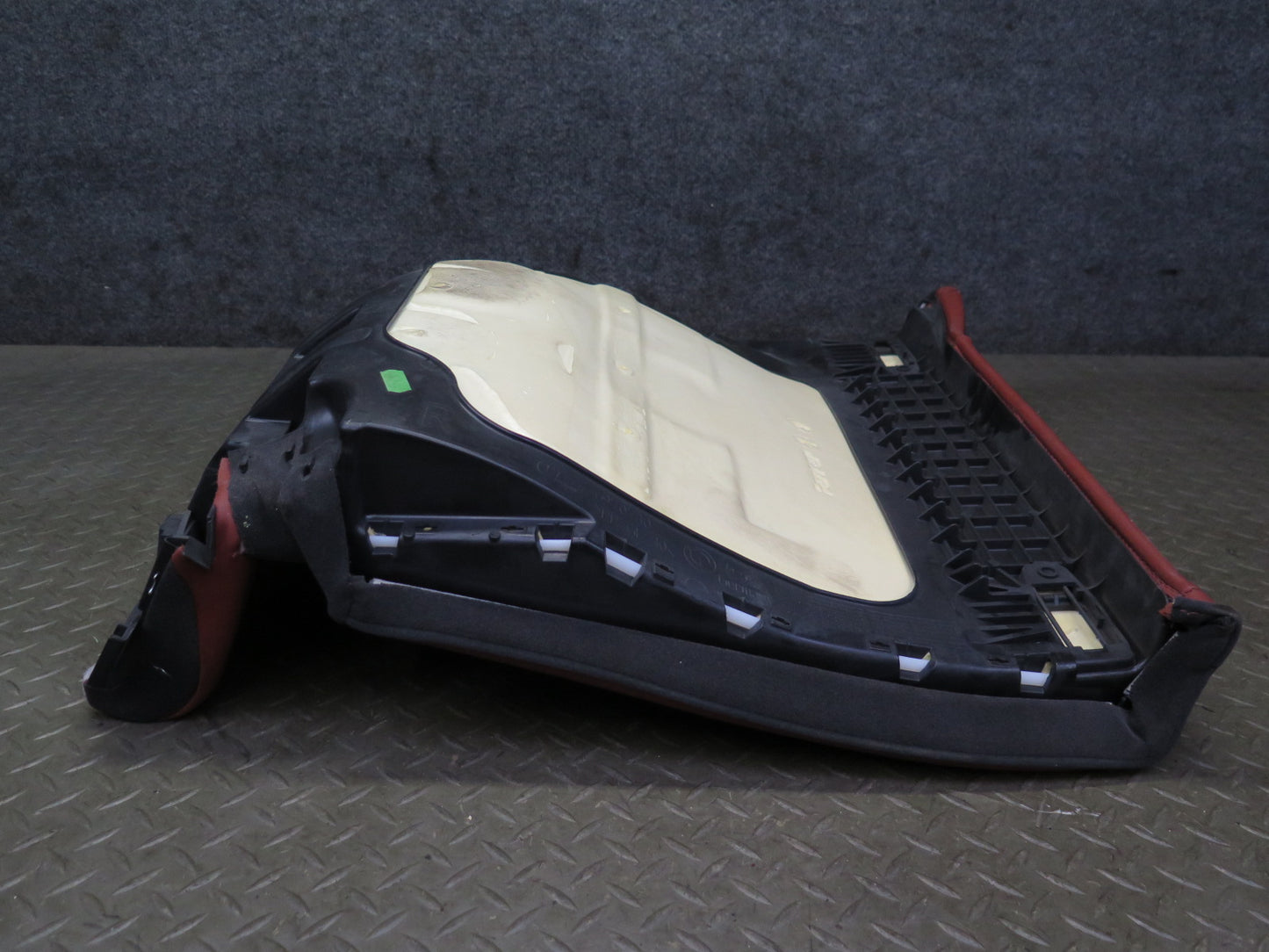 08-13 BMW E92 M3 Coupe Rear Right Seat Lower Leather Cushion RED OEM