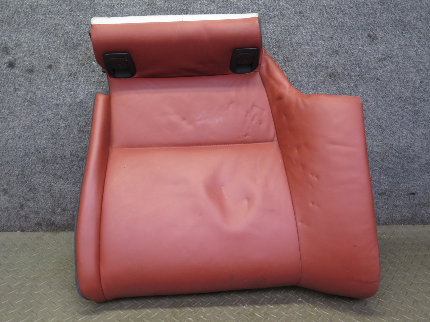 08-13 BMW E92 M3 Coupe Rear Left Seat Lower Leather Cushion RED OEM