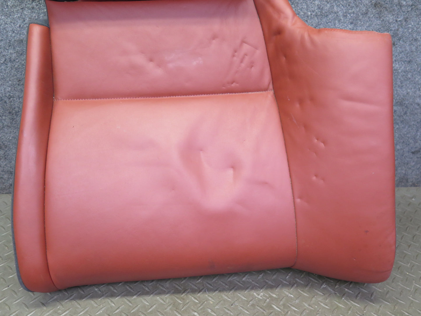 08-13 BMW E92 M3 Coupe Rear Left Seat Lower Leather Cushion RED OEM