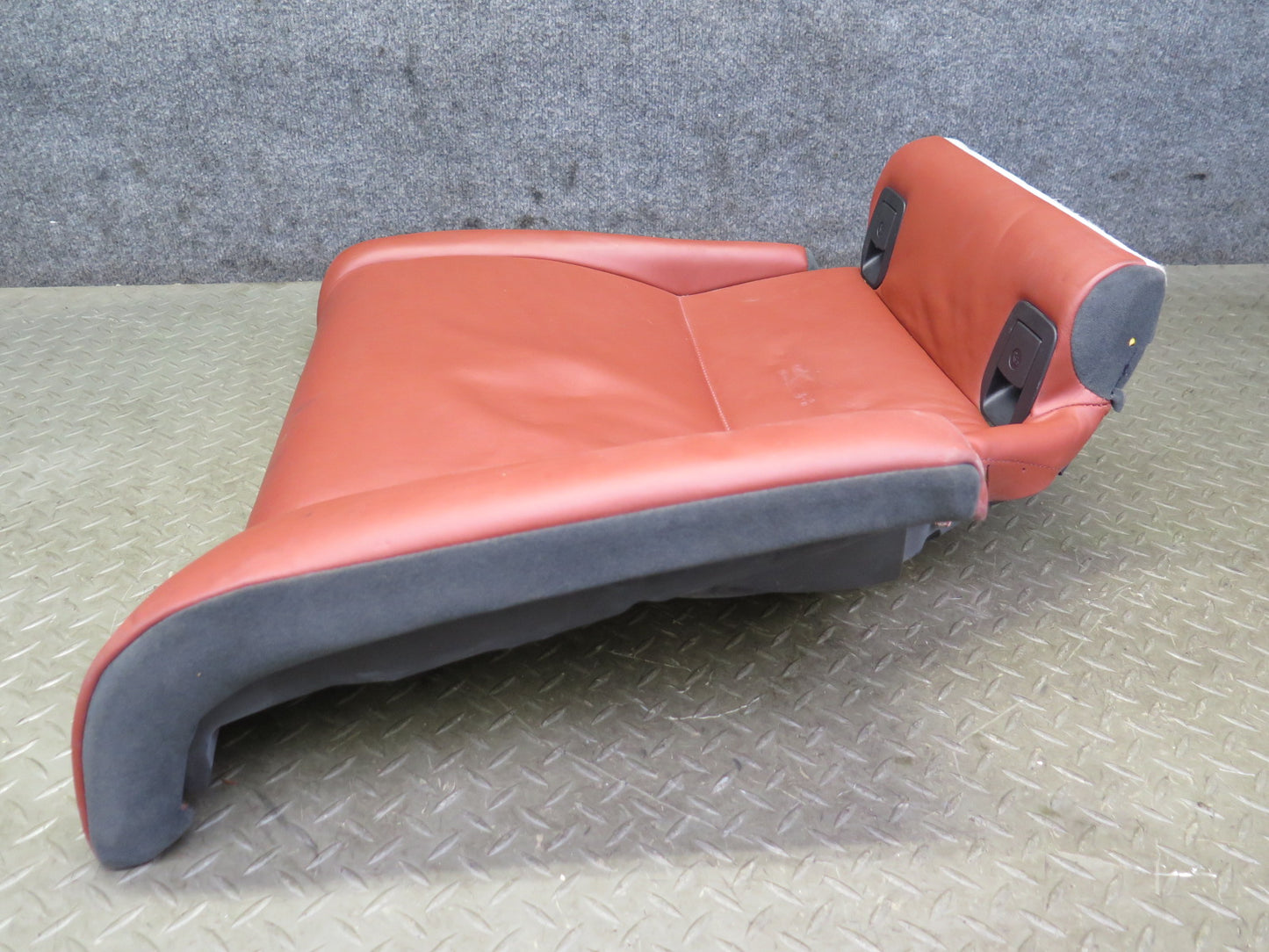 08-13 BMW E92 M3 Coupe Rear Left Seat Lower Leather Cushion RED OEM