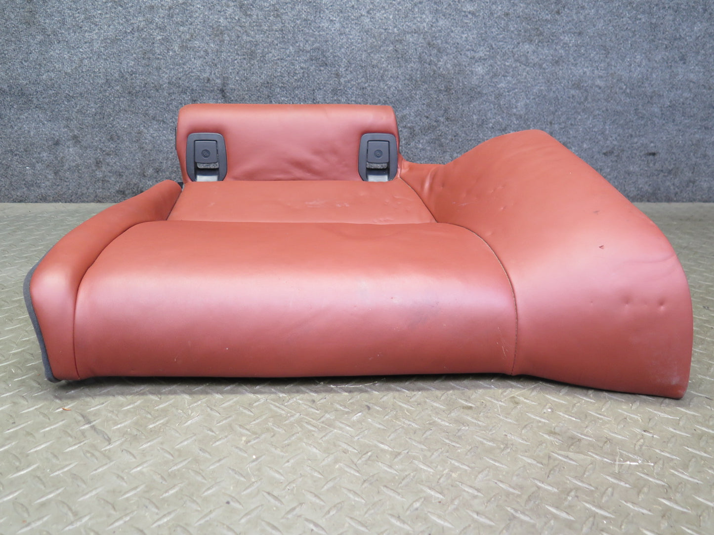 08-13 BMW E92 M3 Coupe Rear Left Seat Lower Leather Cushion RED OEM