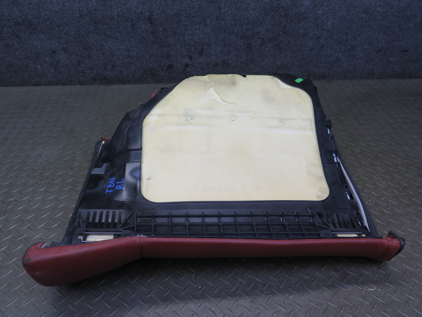 08-13 BMW E92 M3 Coupe Rear Left Seat Lower Leather Cushion RED OEM