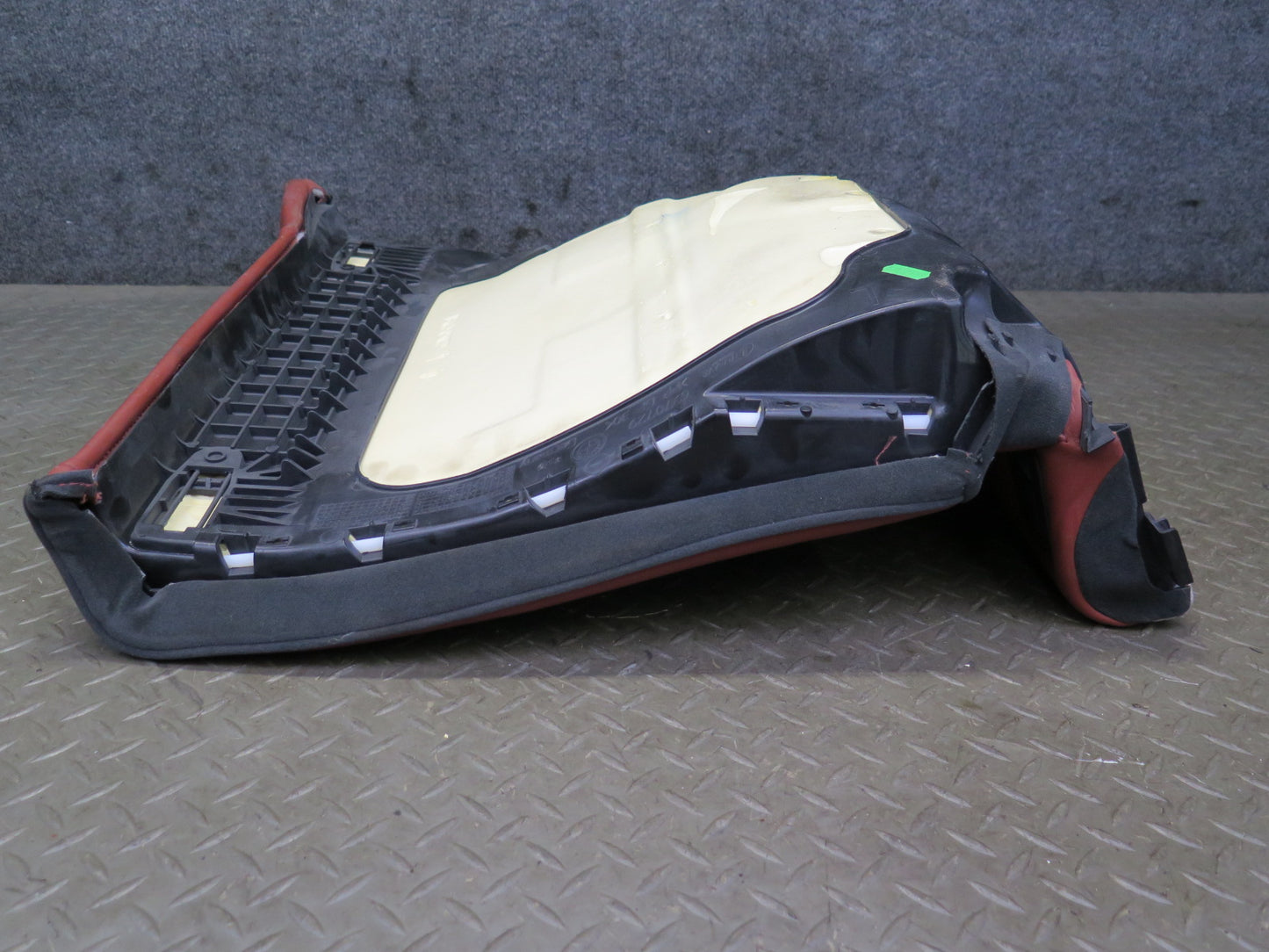 08-13 BMW E92 M3 Coupe Rear Left Seat Lower Leather Cushion RED OEM