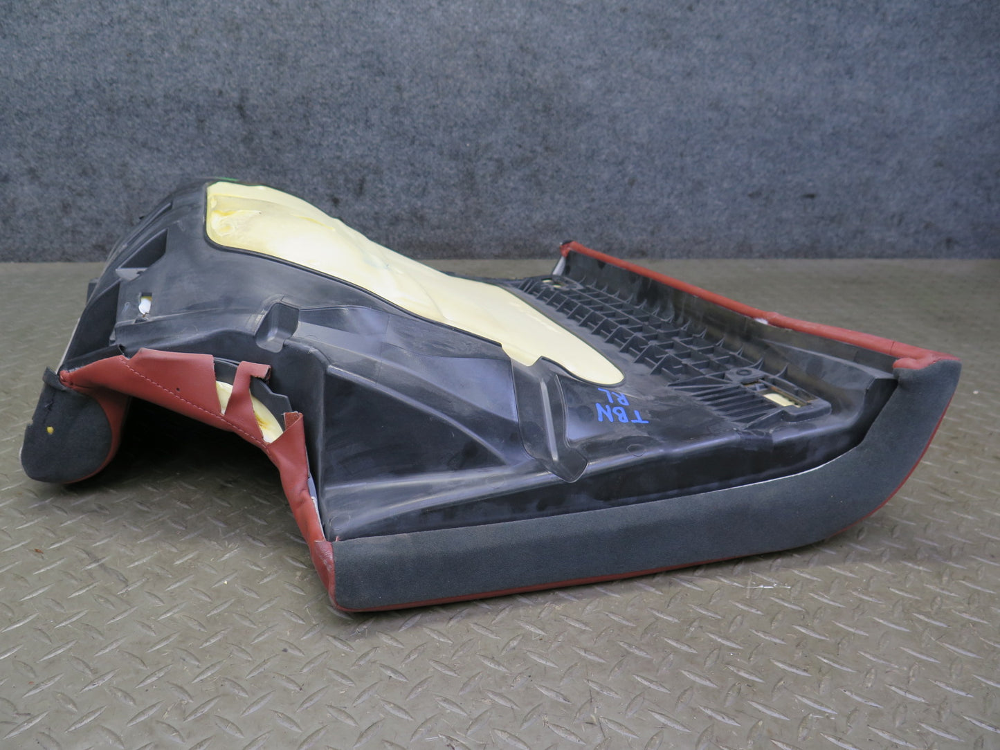 08-13 BMW E92 M3 Coupe Rear Left Seat Lower Leather Cushion RED OEM