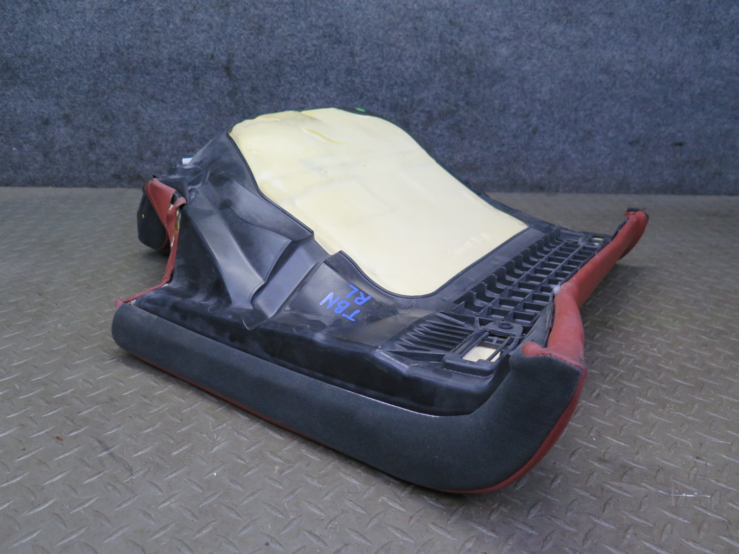 08-13 BMW E92 M3 Coupe Rear Left Seat Lower Leather Cushion RED OEM