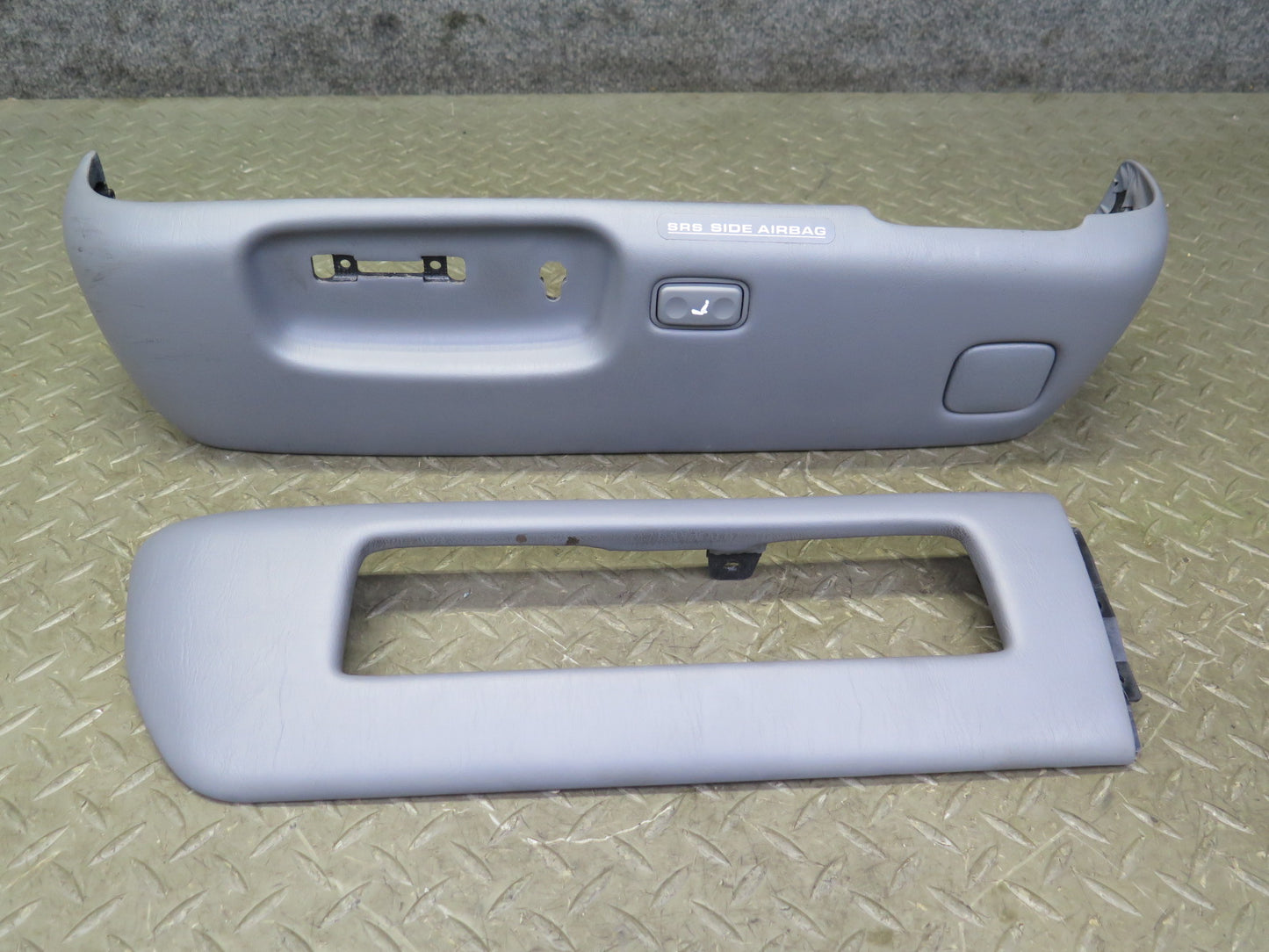 98-00 Lexus UCF20L LS400 Front Left Seat Adjust Trim Cover Panel Set Gray OEM