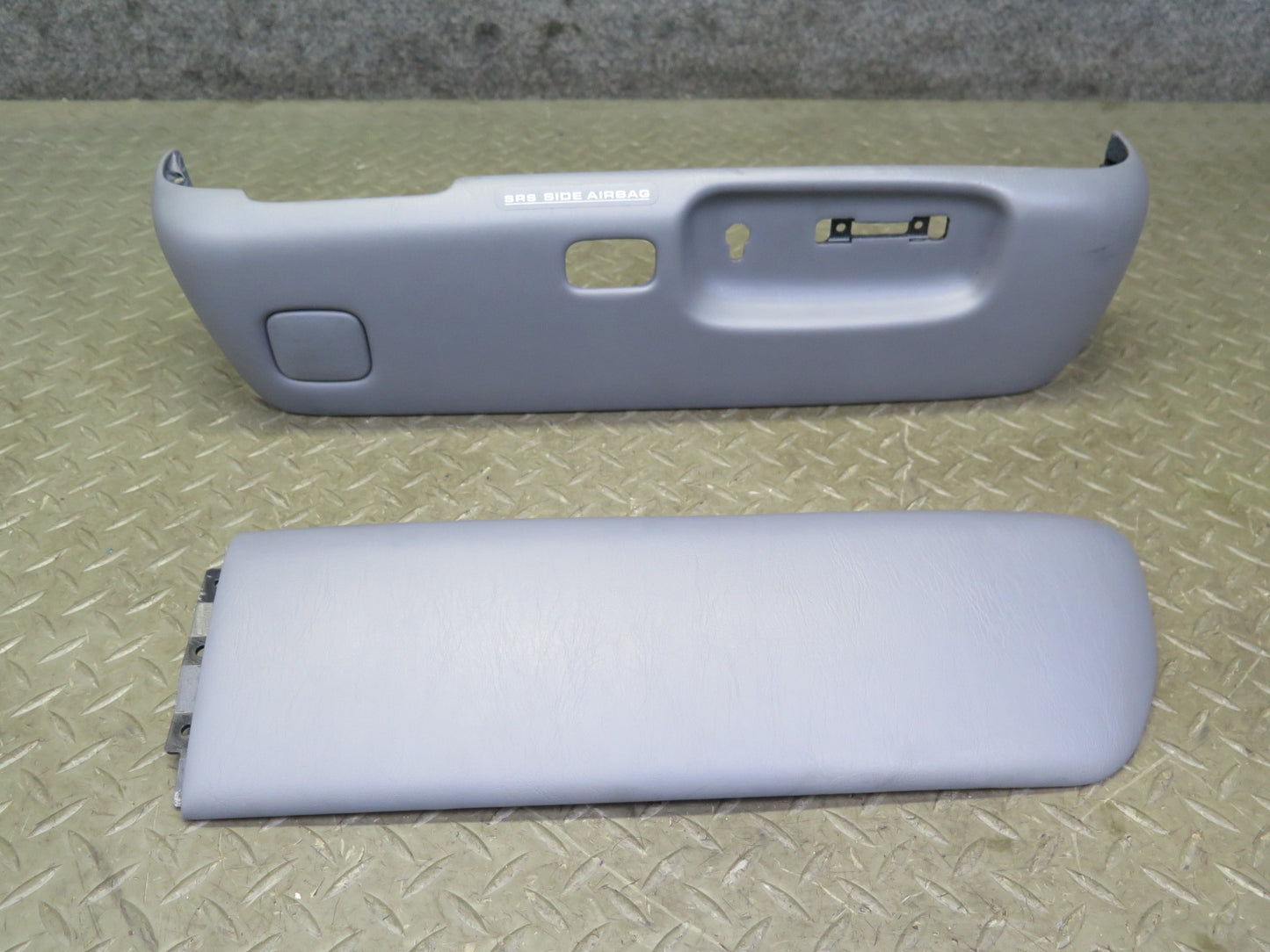 98-00 Lexus UCF20L LS400 Front Right Seat Adjust Trim Cover Panel Set Gray OEM