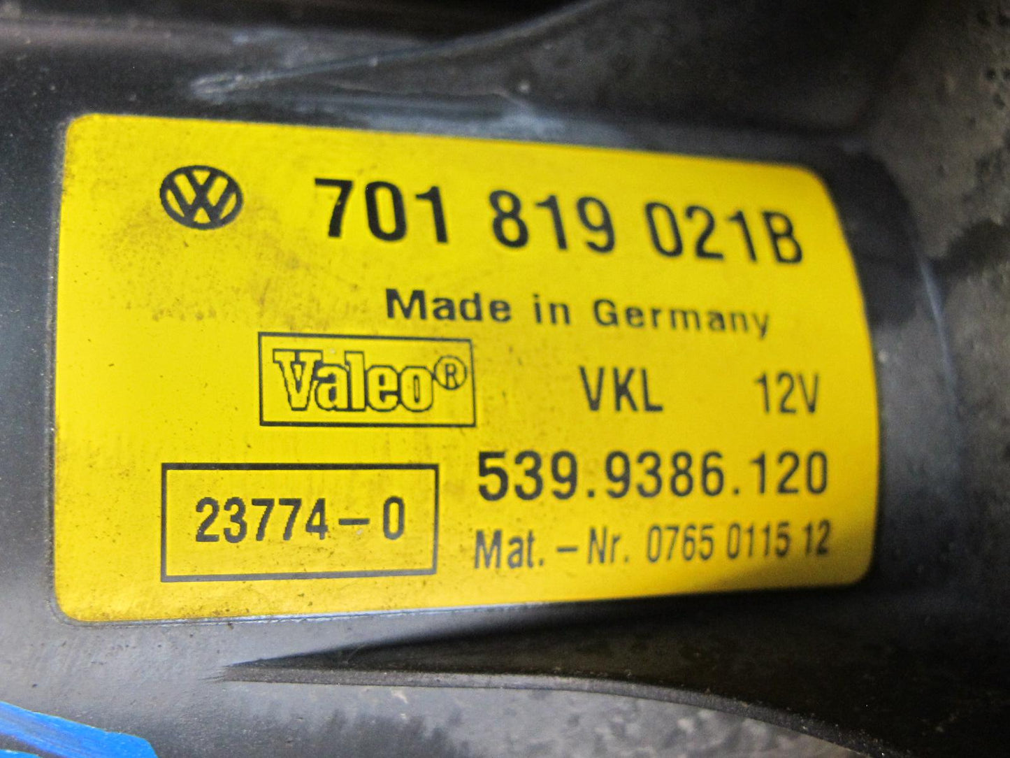 97-03 VW Eurovan T4 Rear A/C Heater Blower Motor Fan w Resistor OEM