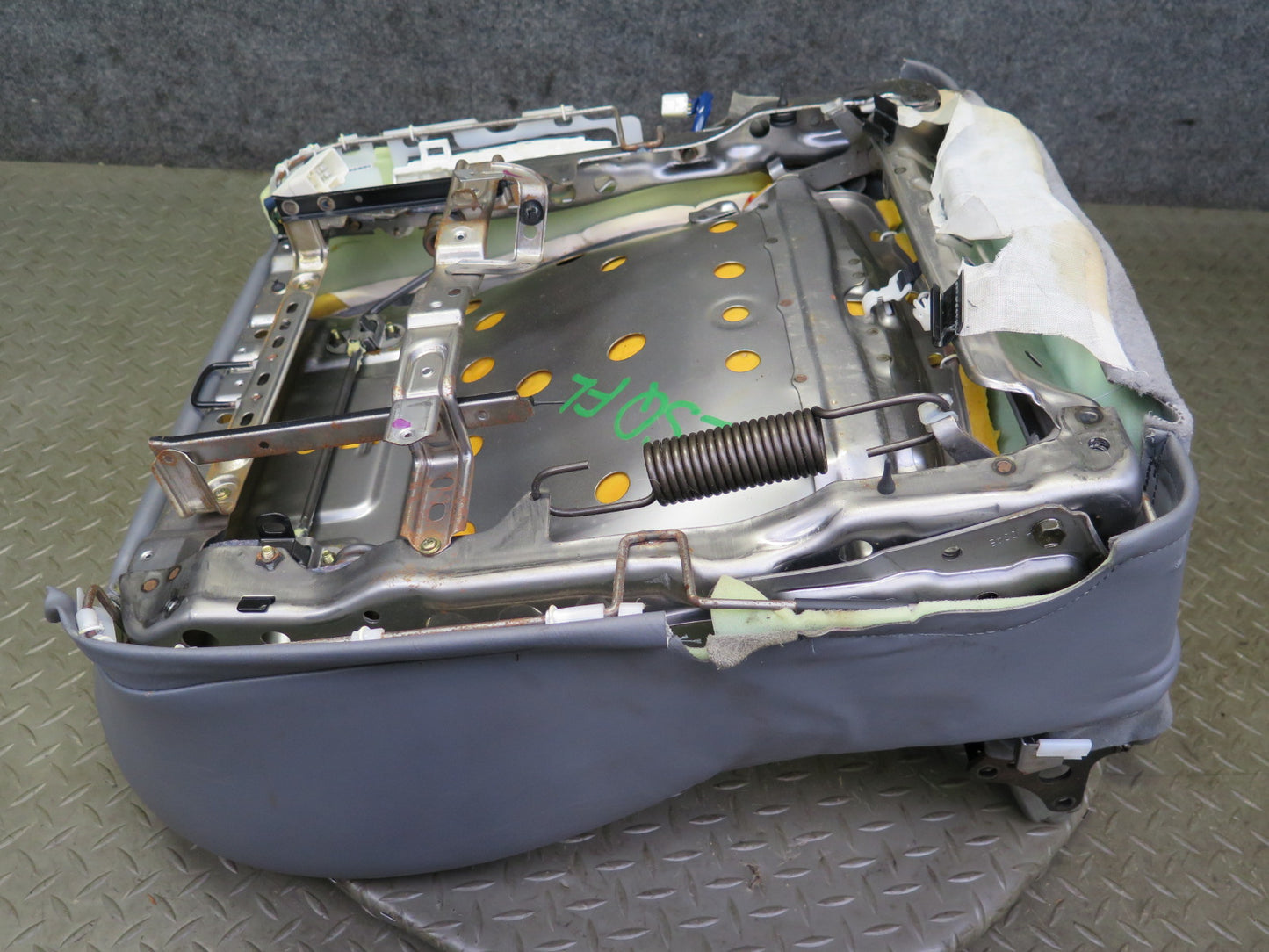 98-00 Lexus UCF20L LS400 Front Left Seat Lower Leather Cushion Gray w Switch OEM