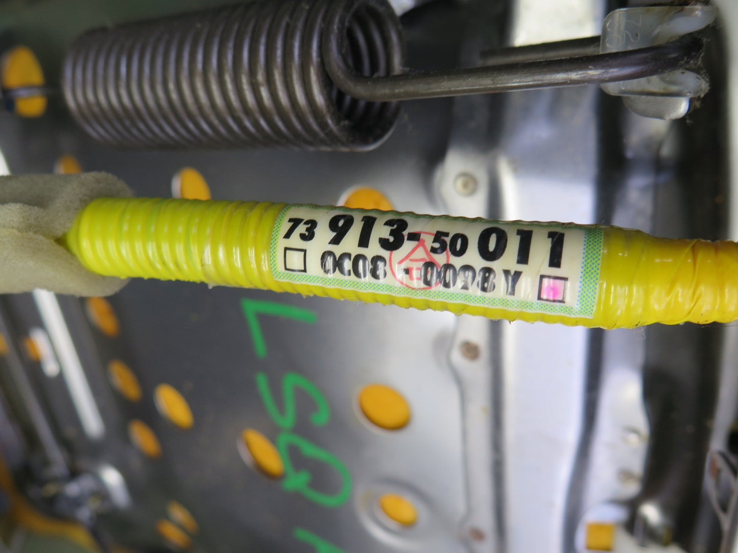 98-00 Lexus UCF20 LS400 Front Right Seat Lower Leather Cushion Gray w Switch OEM