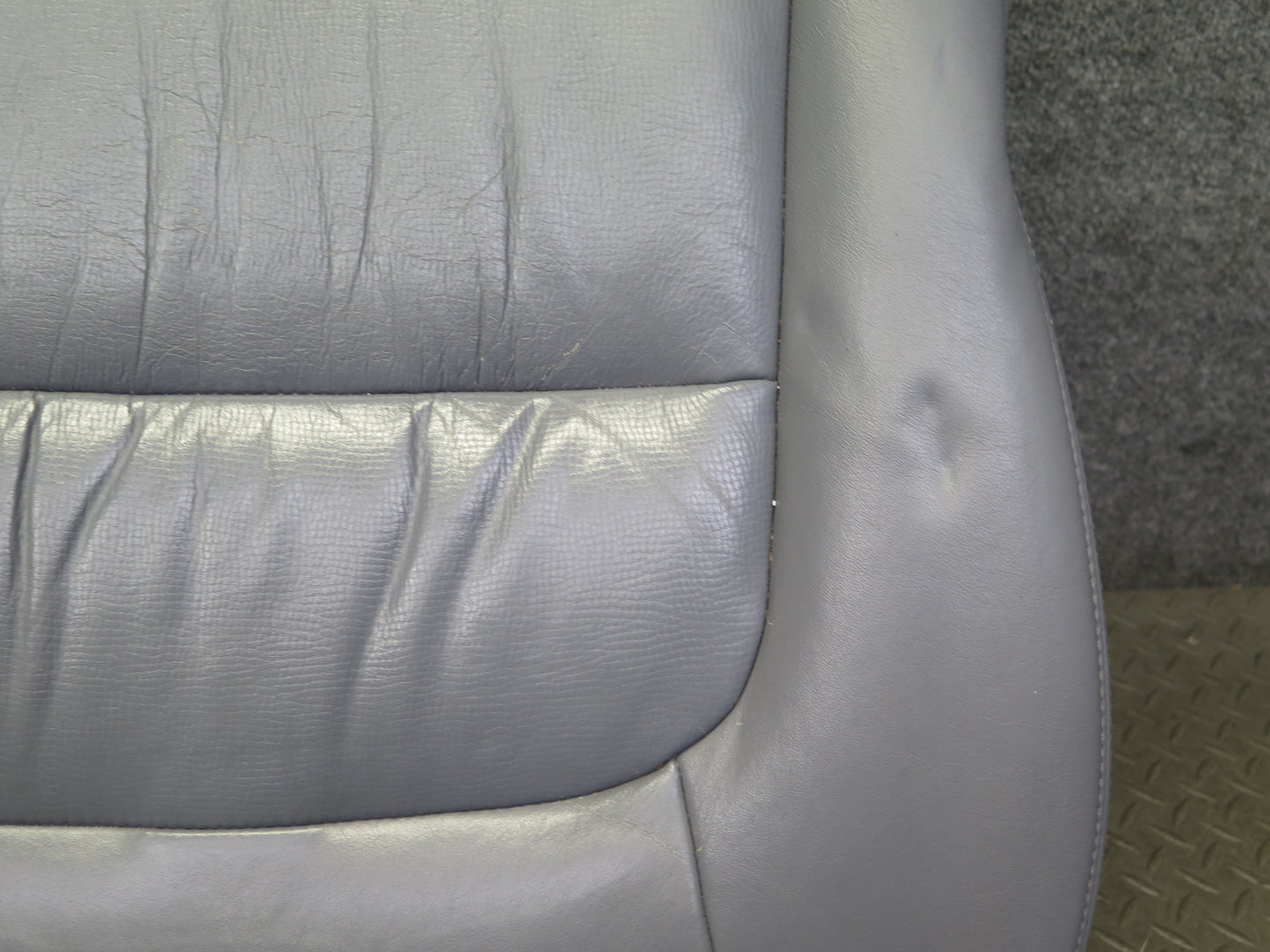 98-00 Lexus UCF20 LS400 Front Right Seat Lower Leather Cushion Gray w Switch OEM