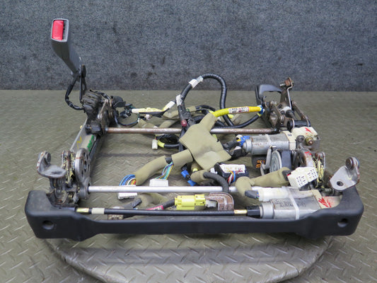 98-00 Lexus LS400 Front Left Seat Lower Frame Track Rail w Motor & Wire OEM