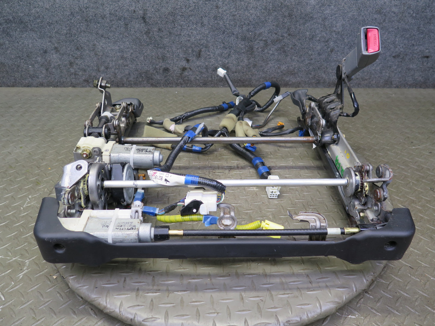 97-00 Lexus LS400 Front Right Seat Lower Frame Track Rail w Motor & Wire OEM