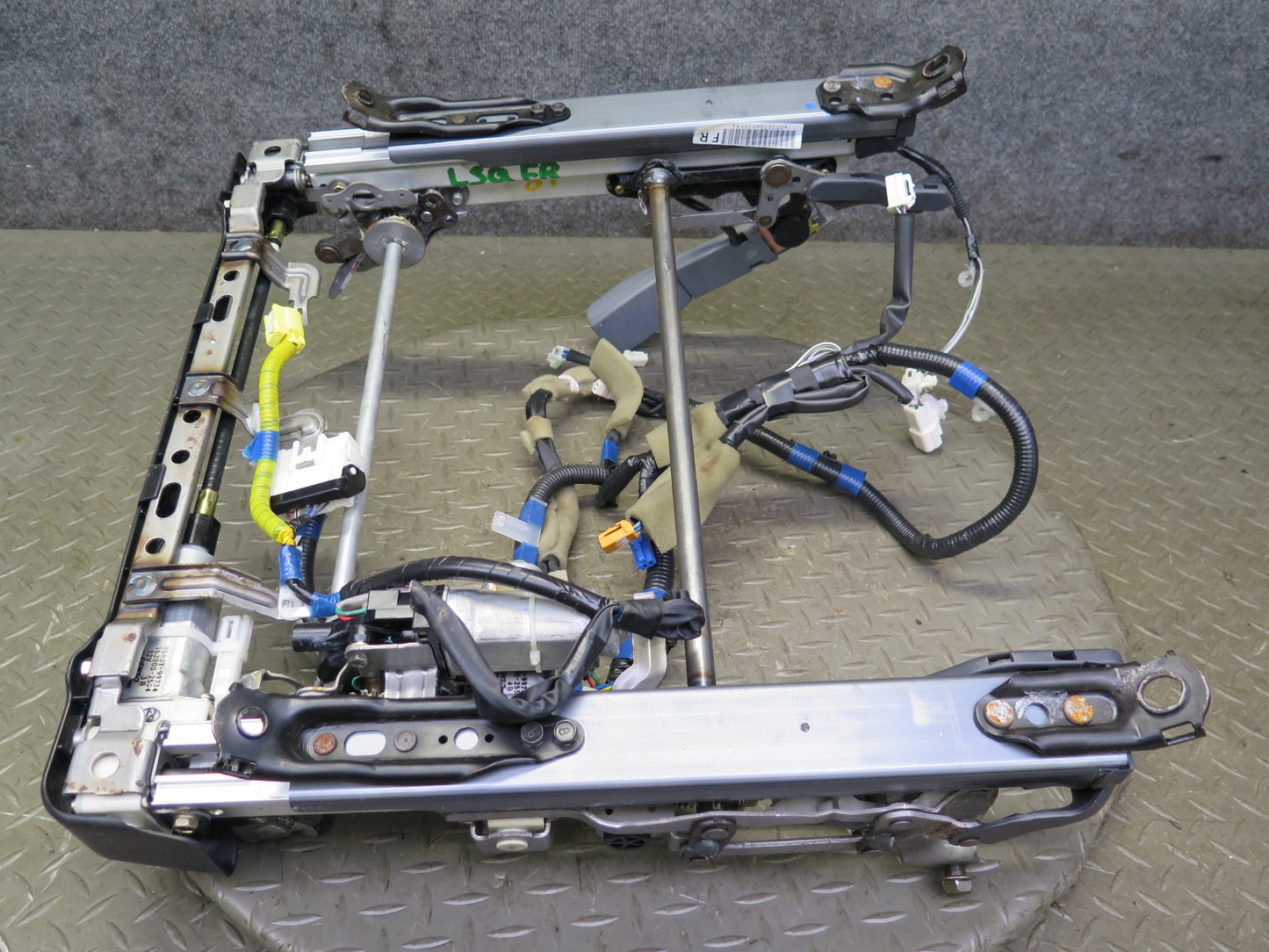 97-00 Lexus LS400 Front Right Seat Lower Frame Track Rail w Motor & Wire OEM