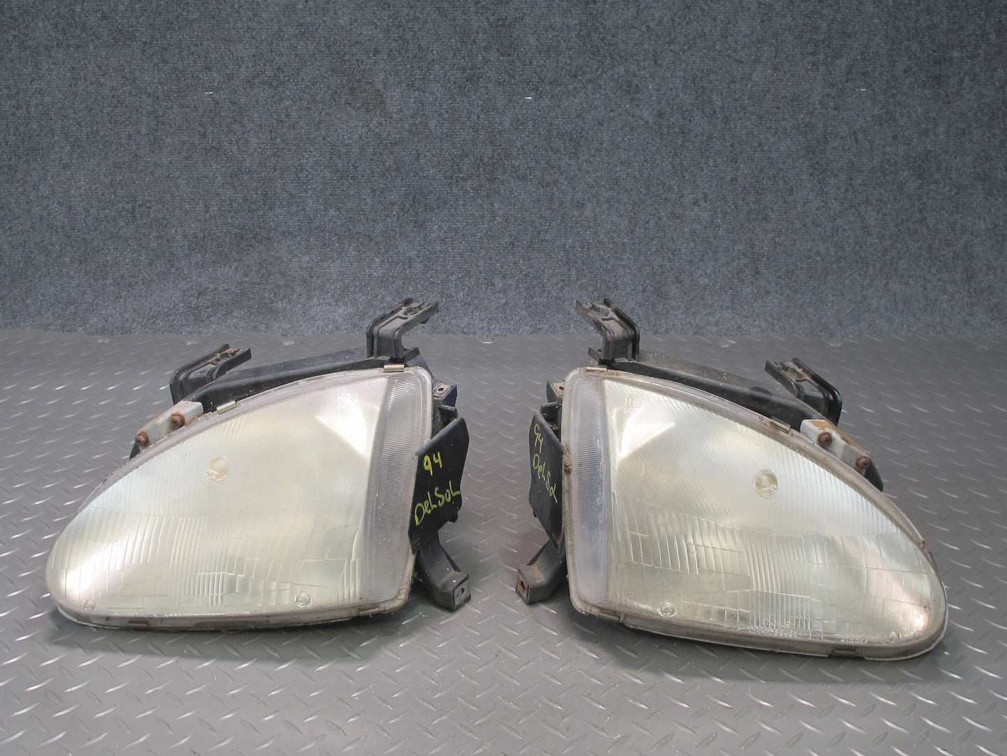 94-97 Honda DEL SOL EH6 Set of 2 Front Left & Right Headlight Lamp OEM