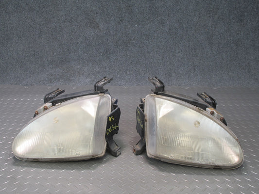 94-97 Honda DEL SOL EH6 Set of 2 Front Left & Right Headlight Lamp OEM