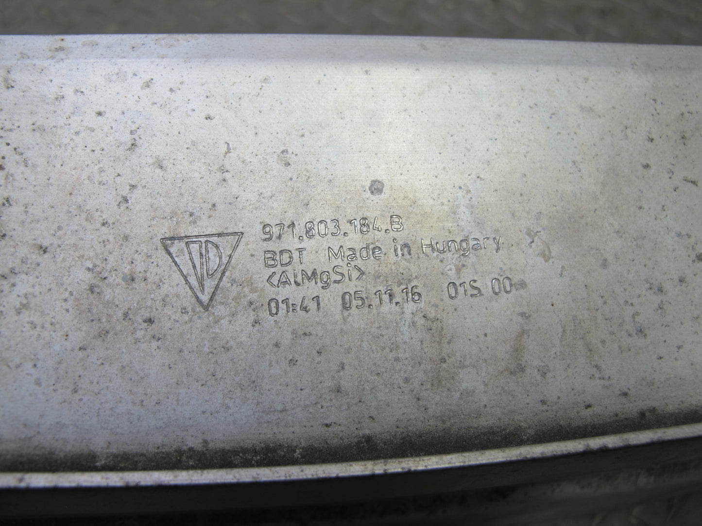 17-23 Porsche Panamera 971 Rear Bumper Impact Reinforcement Bar 971803184B