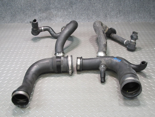 11-18 Porsche Cayenne 958 4.8L Turbo Left & Right Side Air Intake Hose Pipe Set