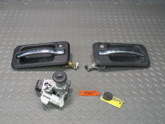2003-2007 Hummer H2 Ignition Switch KEY Front Left & Right Side Door Handle Set