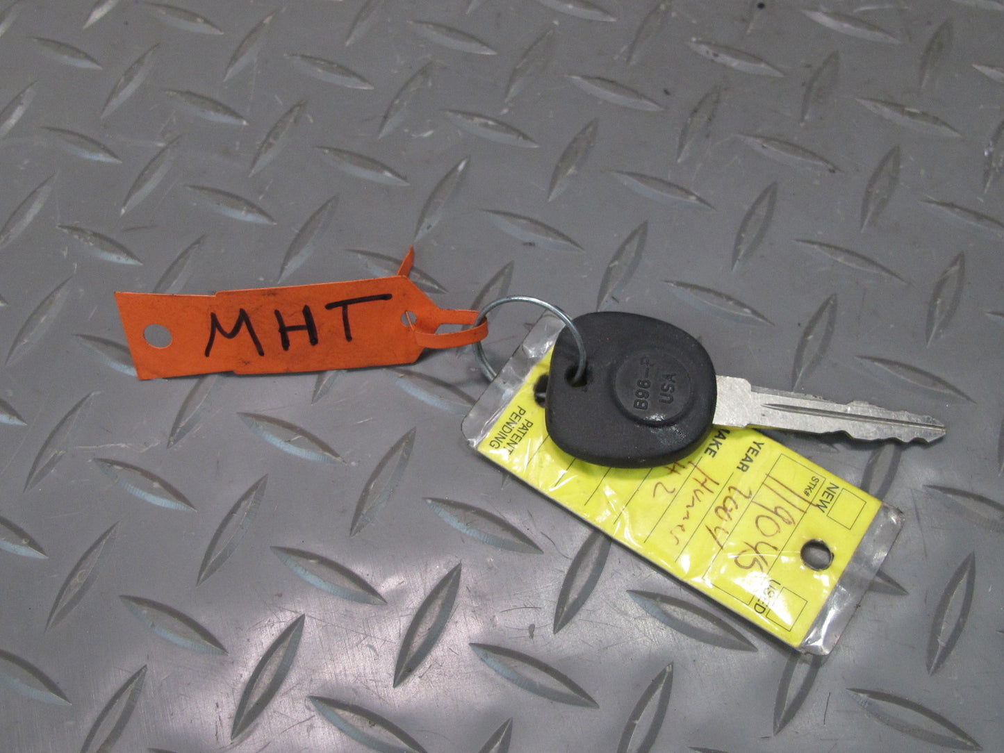 2003-2007 Hummer H2 Ignition Switch KEY Front Left & Right Side Door Handle Set
