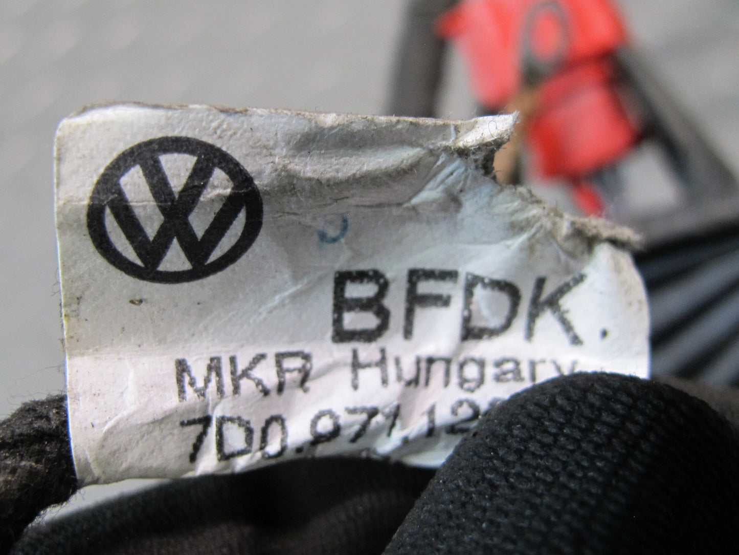 2000 VW Eurovan T4 Front Right Door Wire Wiring Harness 7D0971120DK OEM