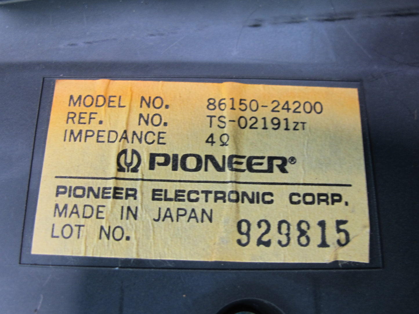 92-00 Lexus JZZ31L SC400 SC300 Set of 2 Front Door Speaker Pioneer OEM