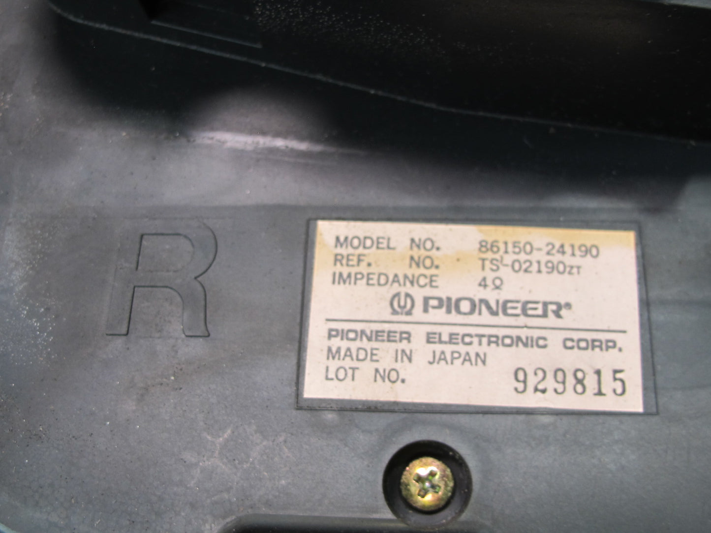 92-00 Lexus JZZ31L SC400 SC300 Set of 2 Front Door Speaker Pioneer OEM