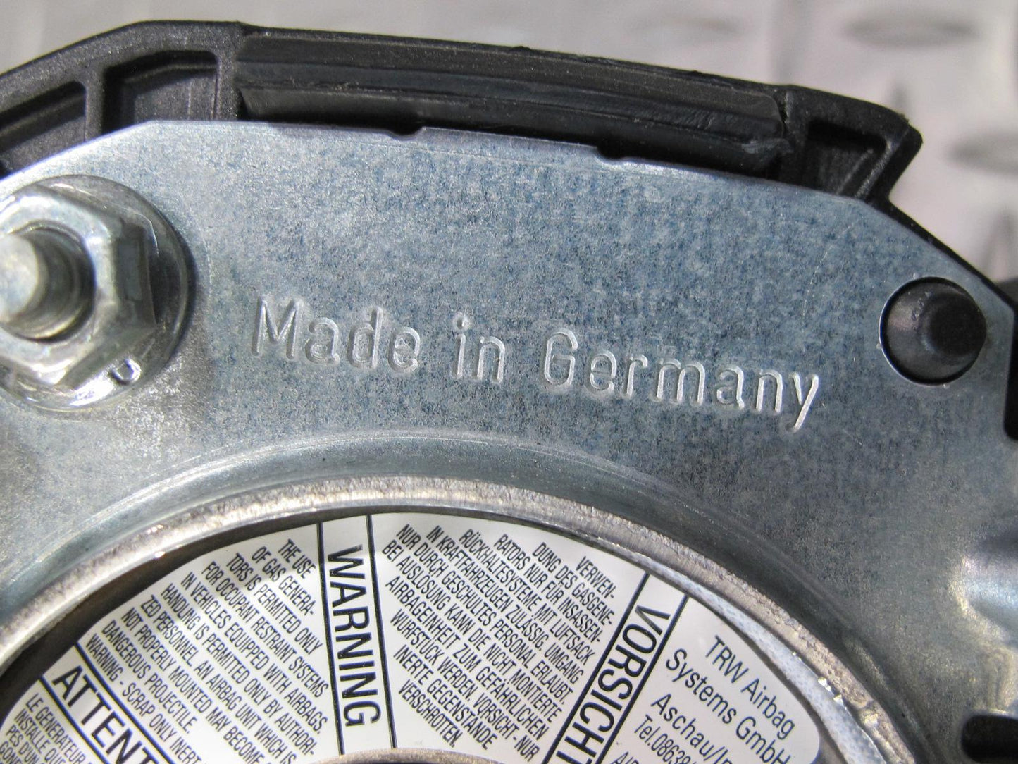 11-14 PORSCHE CAYENNE 958 FRONT LEFT DRIVER SIDE STEERING WHEEL SRS AIRBAG OEM