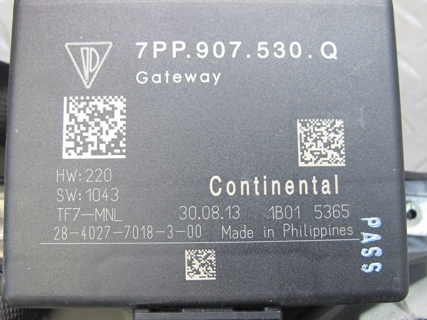 2013-2014 Porsche Cayenne S 958 Gateway Control Module Unit 7PP907530Q