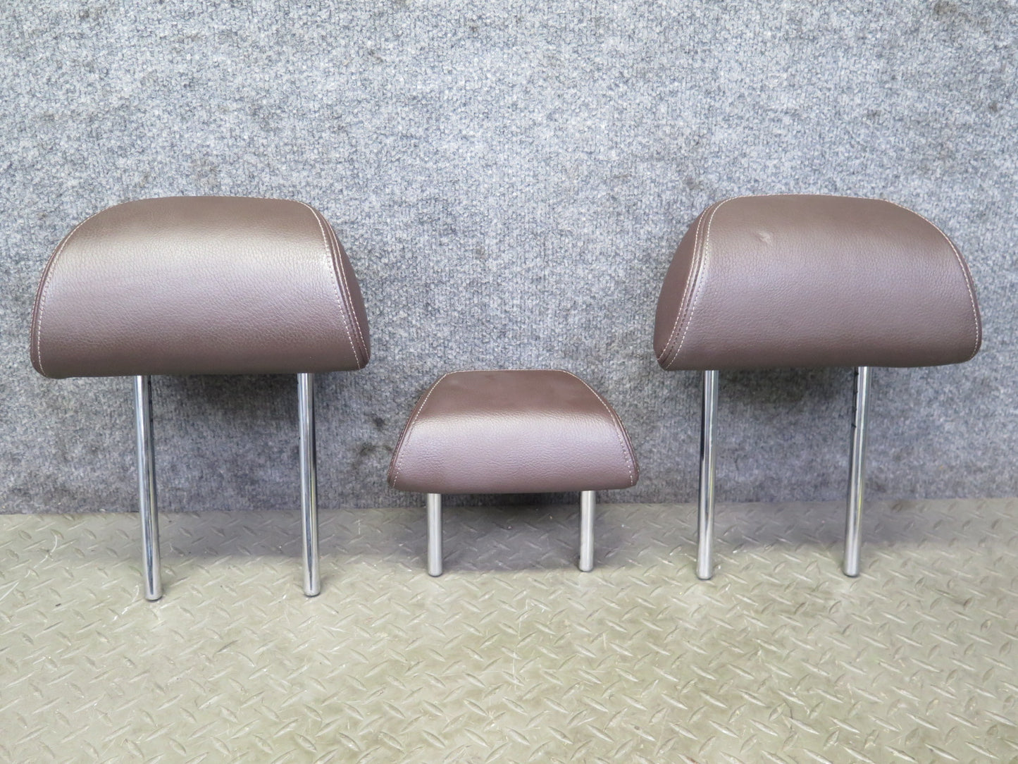 14-18 BMW F15 X5 Set of 3 Rear Second 2ND ROW Leather Headrest Mocha OEM