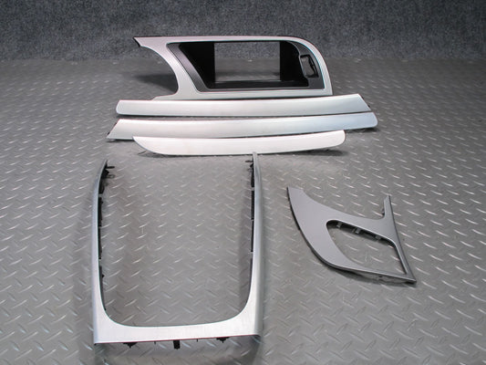 09-12 Audi A5 S5 Coupe Set of 6 Dash Door Center Console Aluminum Trim Cover OEM
